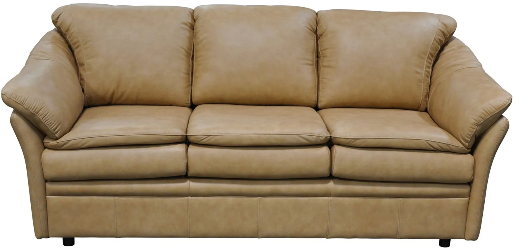 Uptown Sofa in Urban Wheat by Omnia Leather