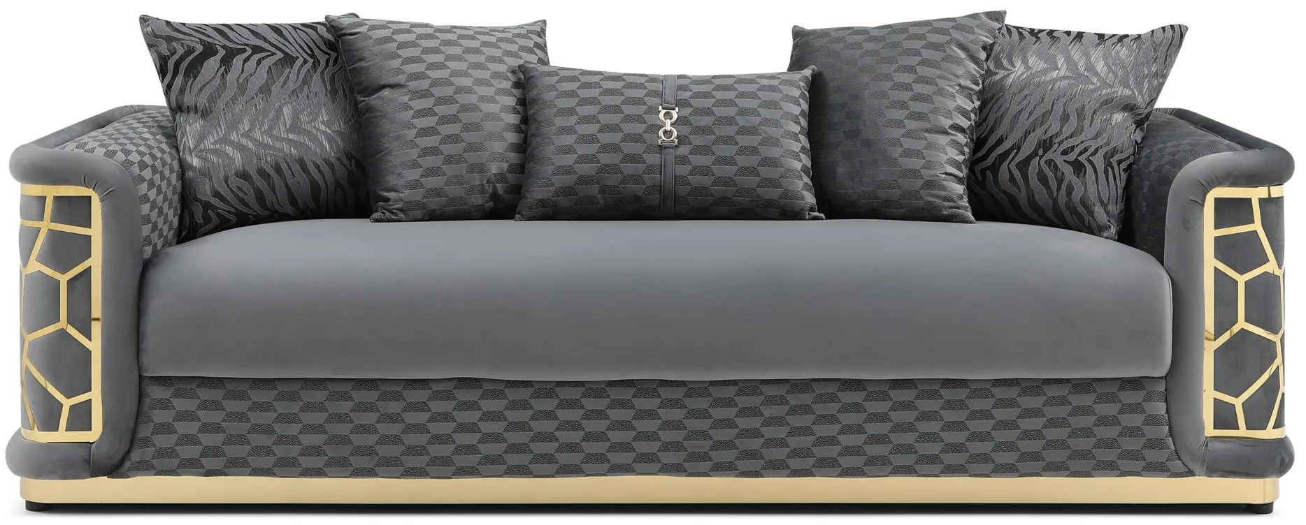 Talia Sofa in Dark Gray by Glory Furniture