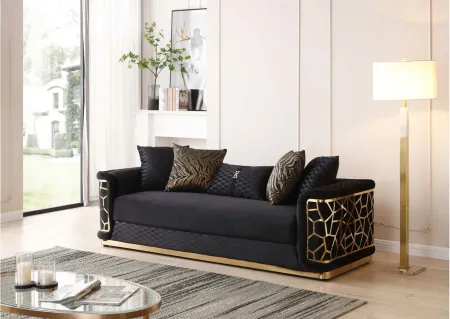 Talia Sofa in Black by Glory Furniture