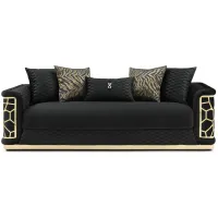 Talia Sofa in Black by Glory Furniture