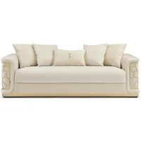 Talia Sofa in Ivory by Glory Furniture