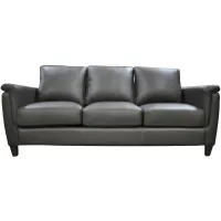 Ellis Sofa in Denver Charcoal by Omnia Leather