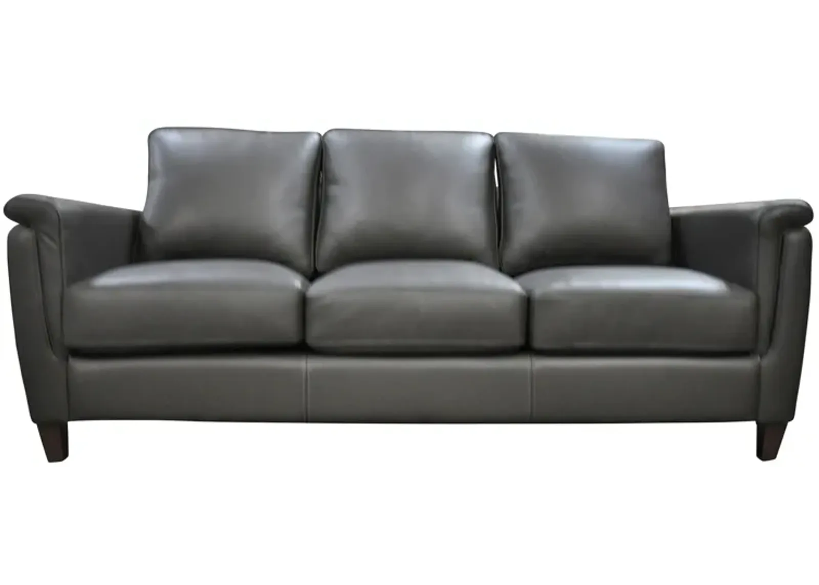 Ellis Sofa in Denver Charcoal by Omnia Leather