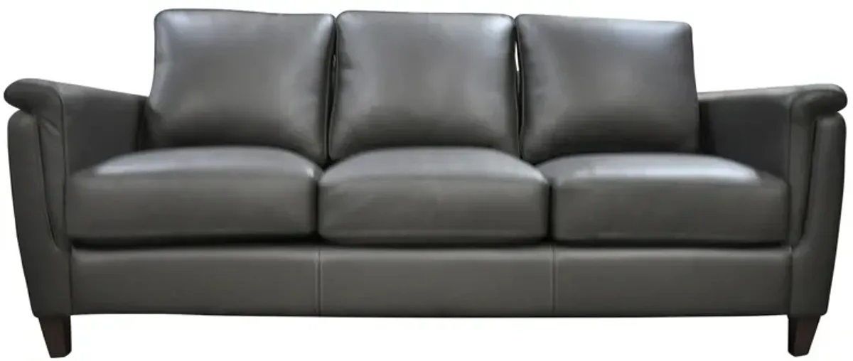 Ellis Sofa in Denver Charcoal by Omnia Leather