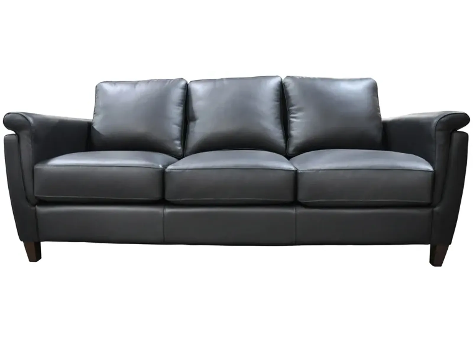 Ellis Sofa in Denver Black by Omnia Leather