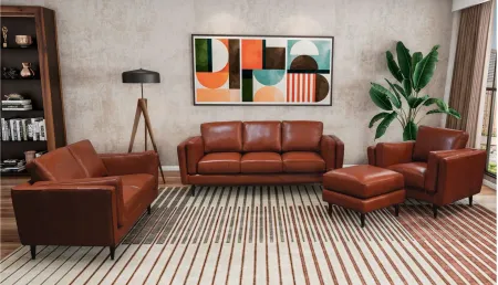 Zander Sofa in Denver Caramel by Omnia Leather