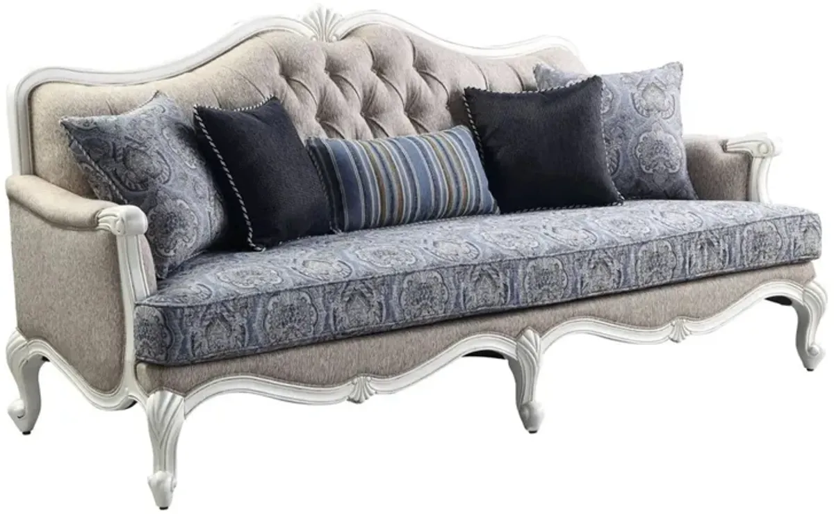 Gulfport Sofa in White by HomeRoots