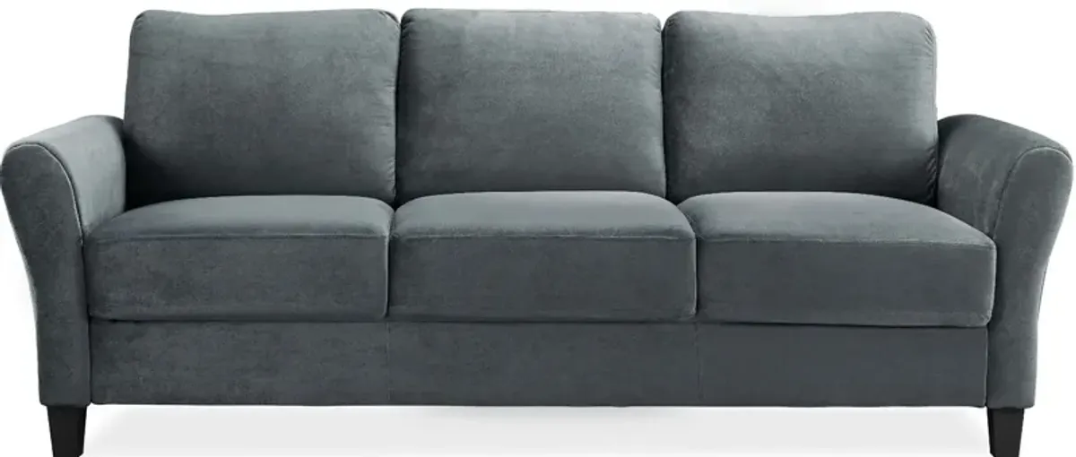 Warren Sofa in Dark Gray by Lifestyle Solutions