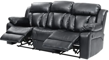 Daria Reclining Sofa in Black by Glory Furniture