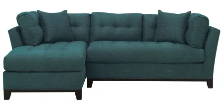 Cityscape 2-pc. Sectional in Elliot Teal by H.M. Richards