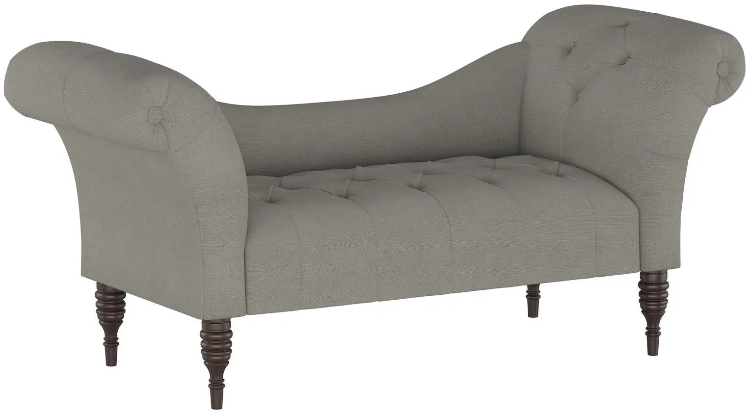 Lansing Chaise Lounge in Linen Grey by Skyline