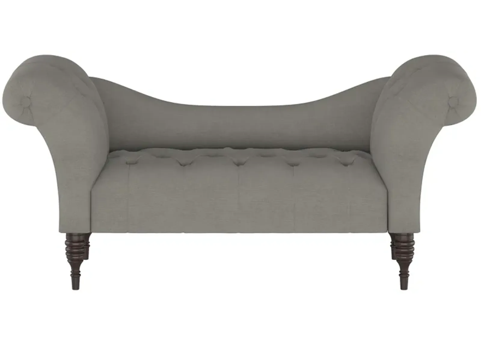 Lansing Chaise Lounge in Linen Grey by Skyline