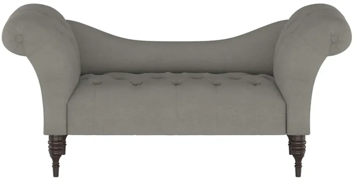 Lansing Chaise Lounge in Linen Grey by Skyline