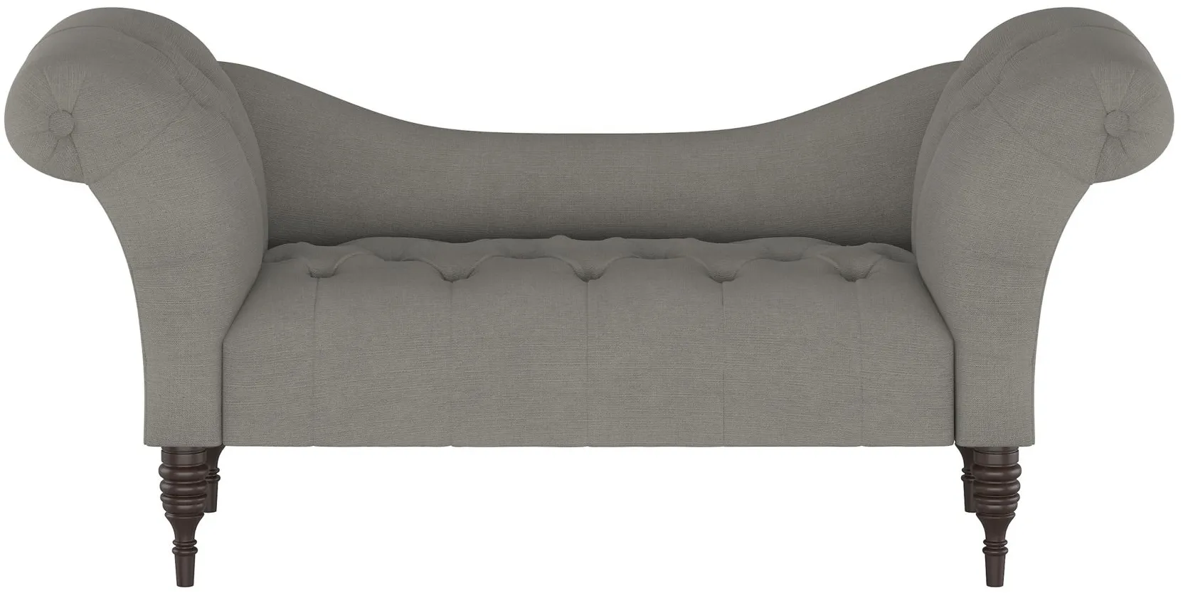 Lansing Chaise Lounge in Linen Grey by Skyline