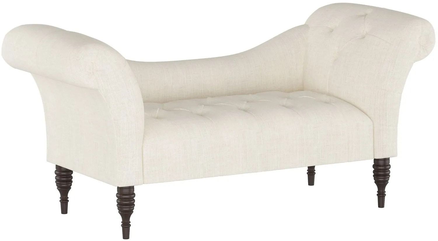 Lansing Chaise Lounge in Linen Talc by Skyline