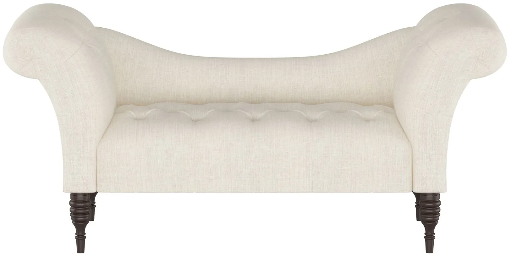 Lansing Chaise Lounge in Linen Talc by Skyline