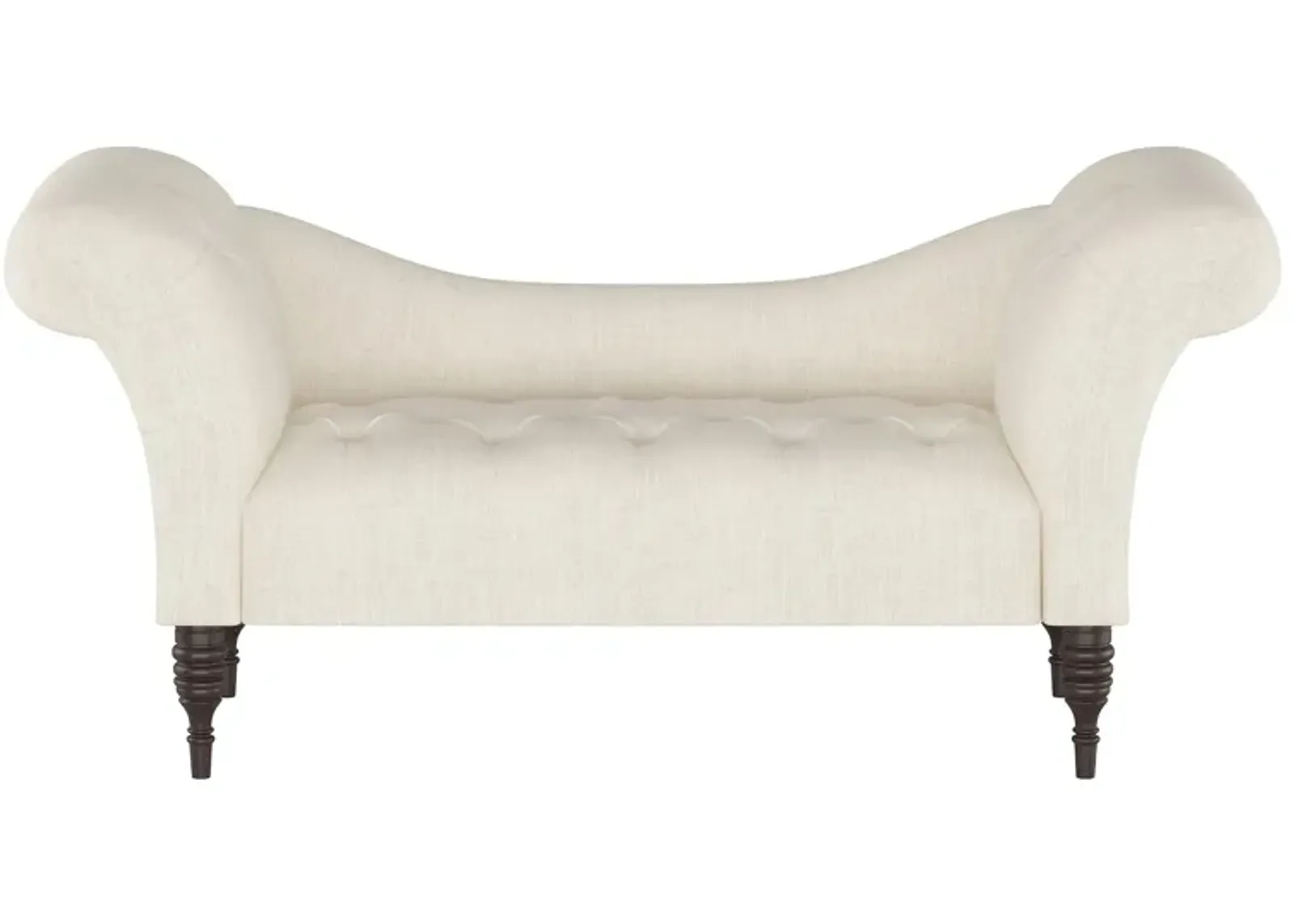 Lansing Chaise Lounge in Linen Talc by Skyline