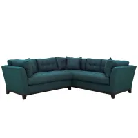 Cityscape 2-pc. Sectional in Elliot Teal by H.M. Richards