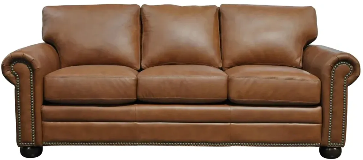 Savannah Sofa in Urban Cedar by Omnia Leather