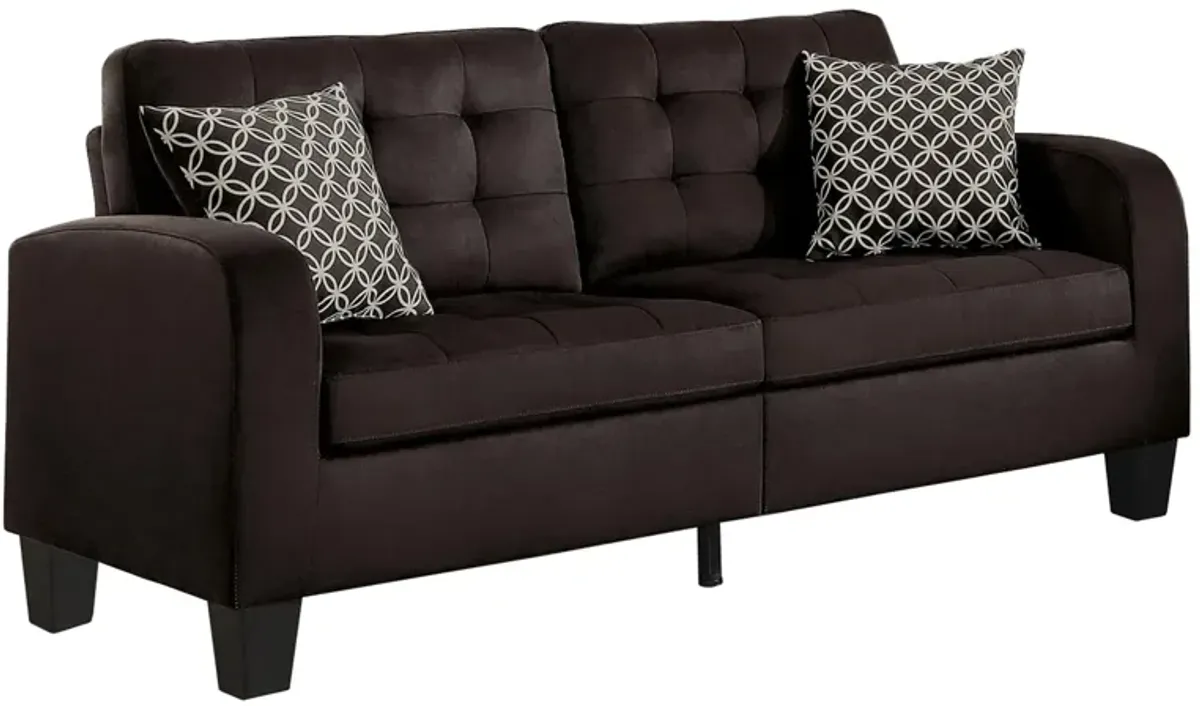 Dexter Sofa in Chocolate by Homelegance