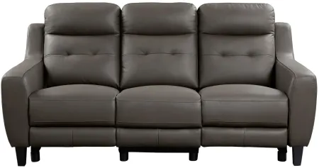 Tulay Power Double Reclining Sofa in Grayish Brown by Homelegance