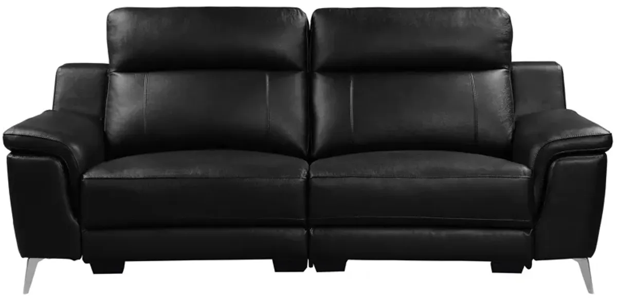 Sherbrook Power Reclining Sofa in Black by Homelegance