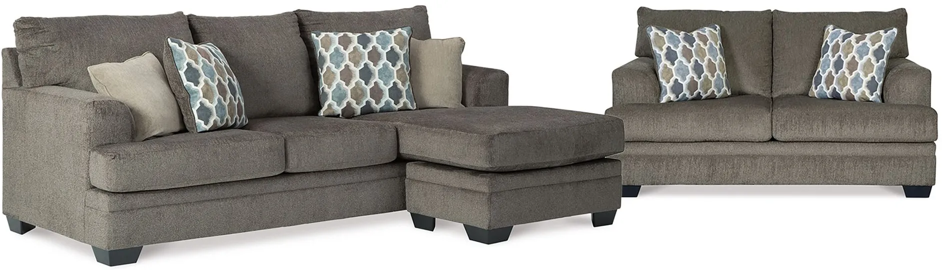 Dorsten 2-pc. Sofa Chaise and Loveseat Set in Slate by Ashley Furniture