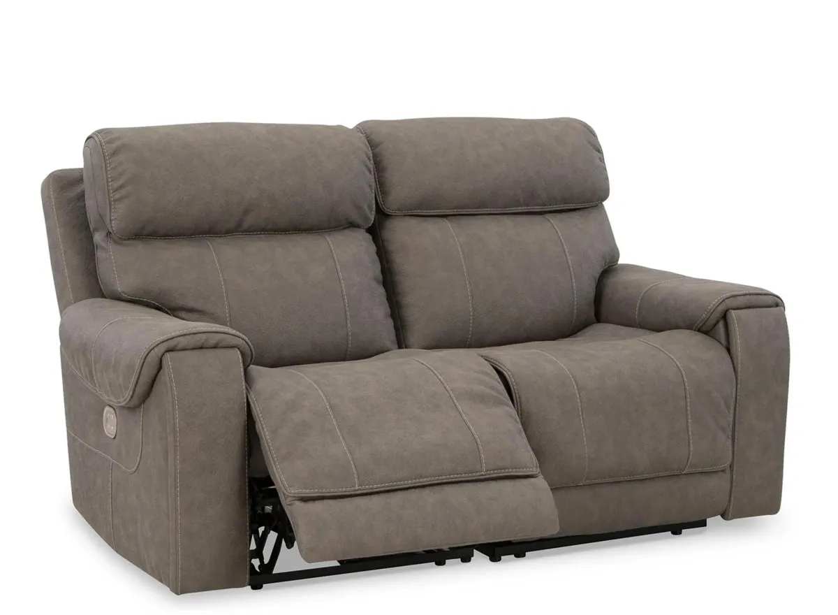 Starbot 2-pc. Power Reclining Loveseat in Fossil by Ashley Furniture