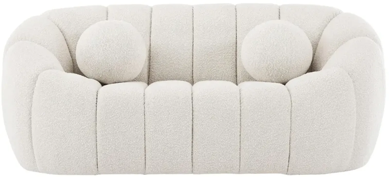 Elijah Boucle Fabric Loveseat