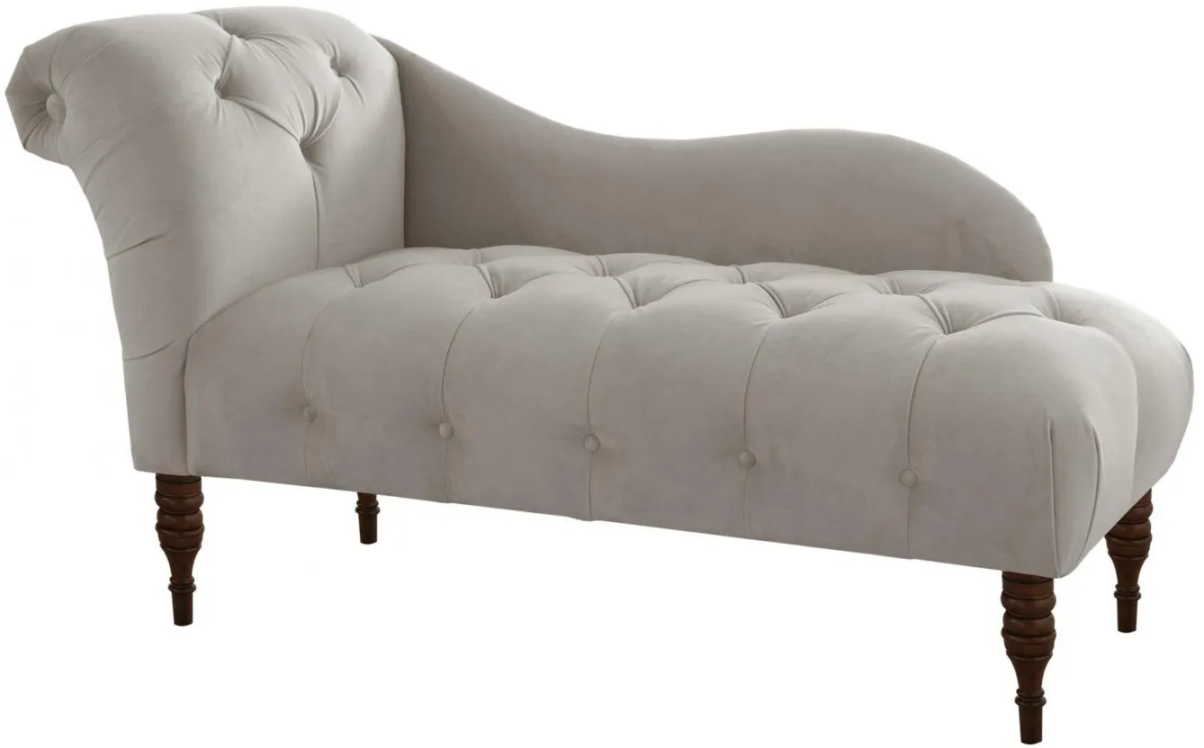Opulence Chaise Lounge in Light Gray by Skyline