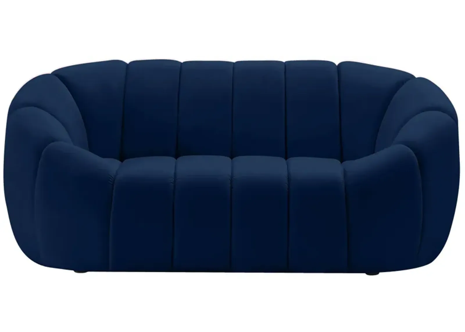 Elijah Velvet Loveseat in Navy by Meridian Furniture