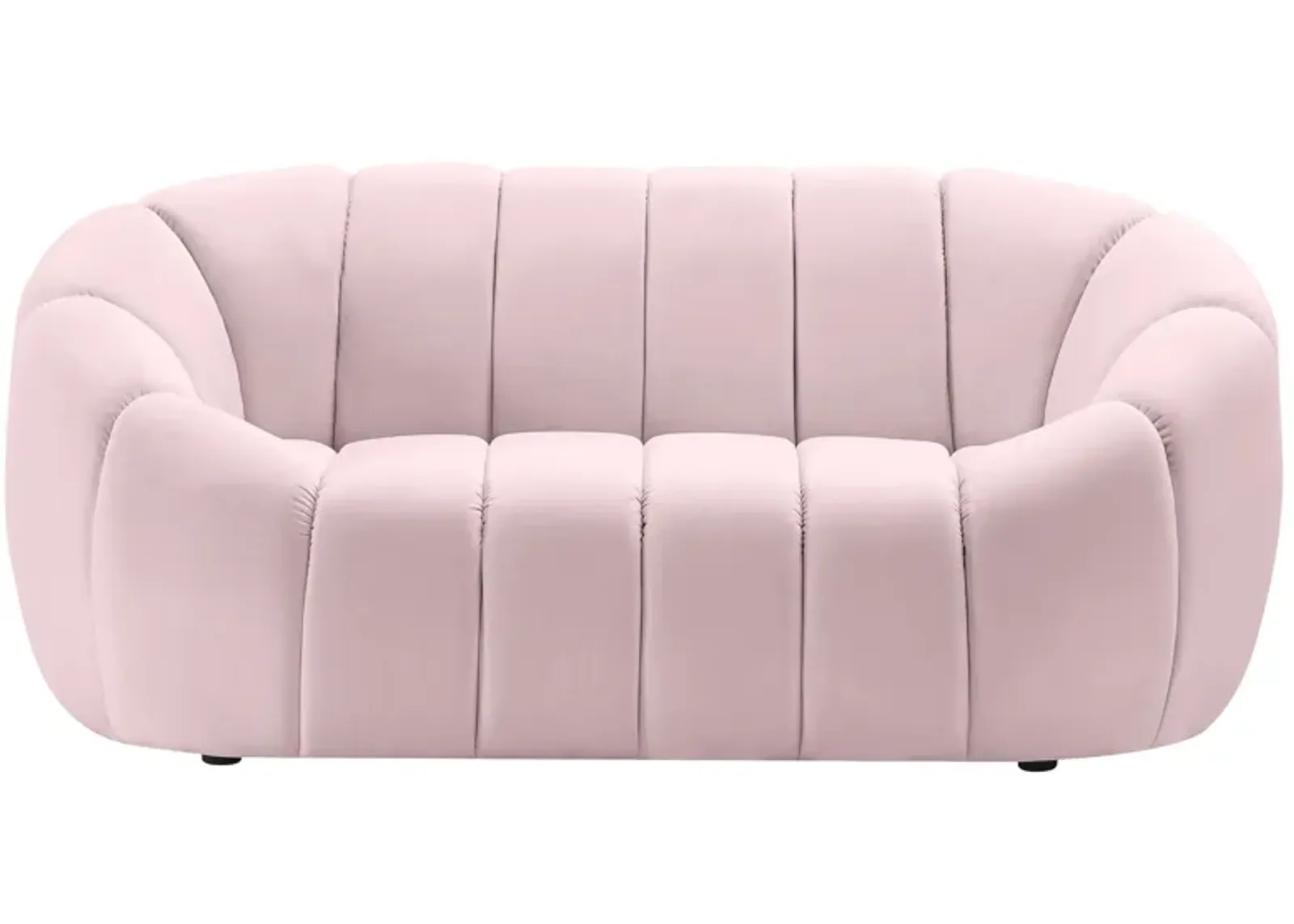 Elijah Velvet Loveseat in Pink by Meridian Furniture