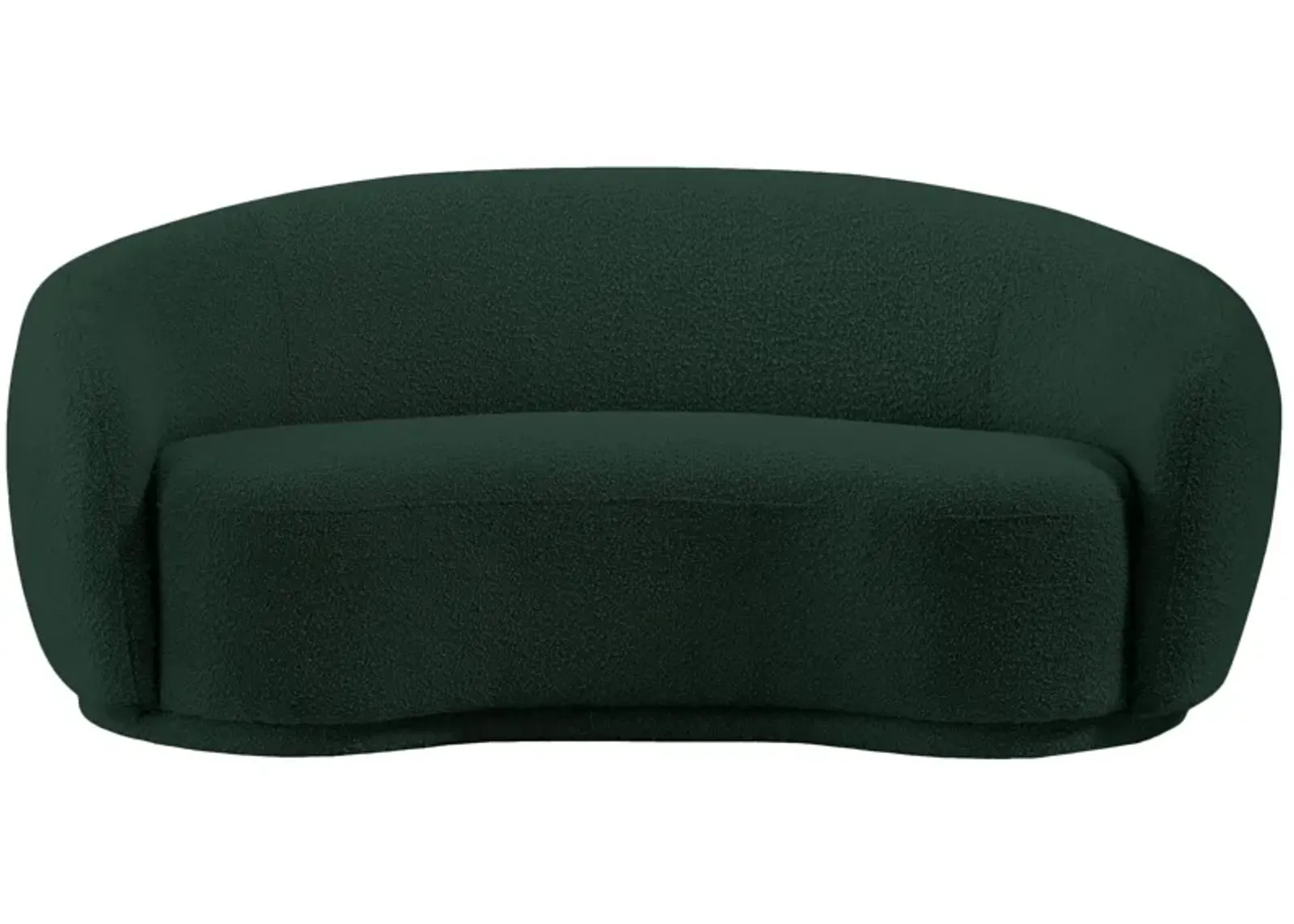 Hyde Boucle Fabric Loveseat in Green by Meridian Furniture