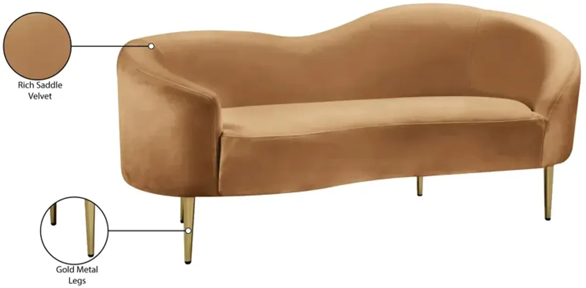 Ritz Velvet Loveseat