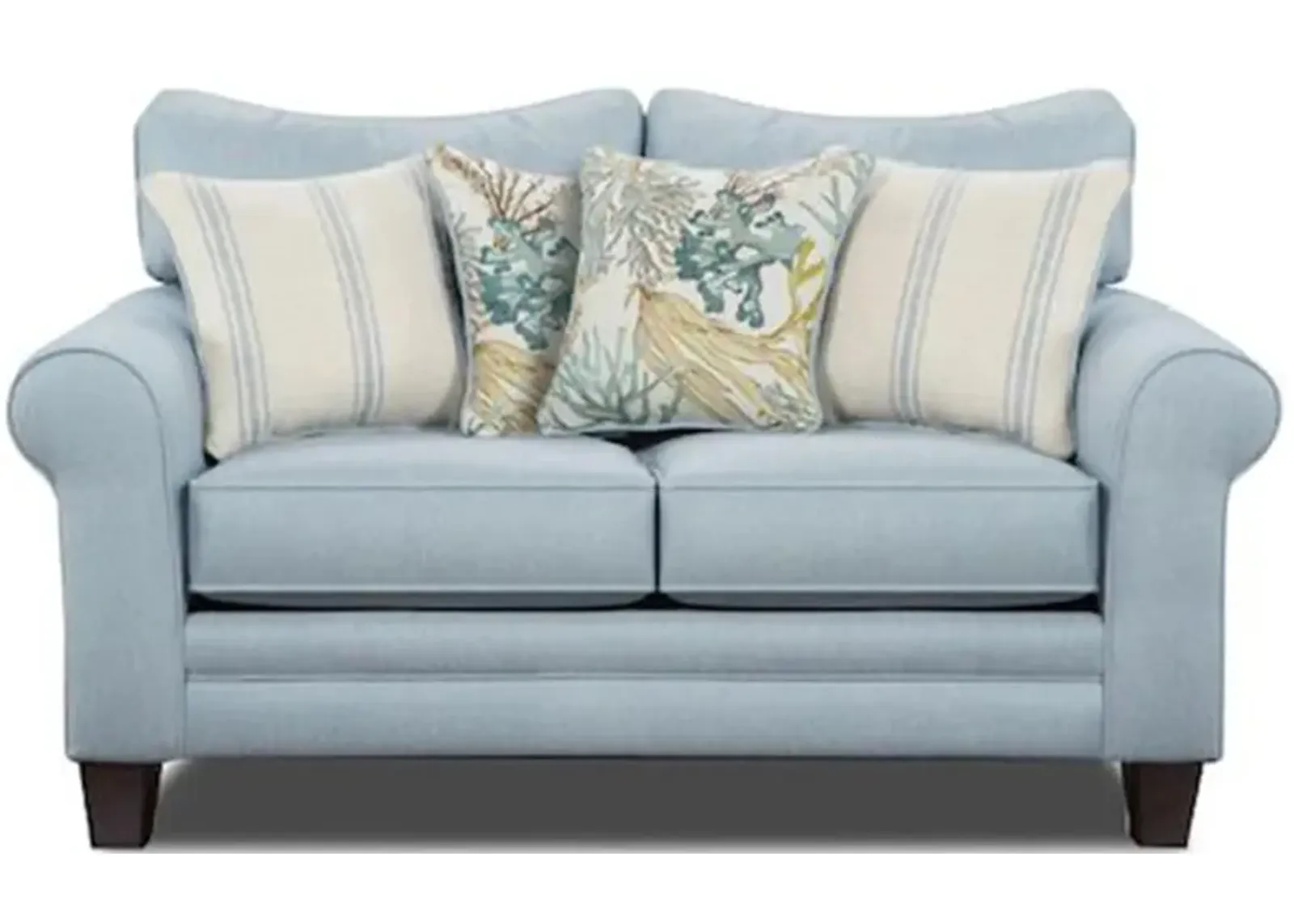 McKinley Loveseat in Labrynth Sky by Fusion Furniture