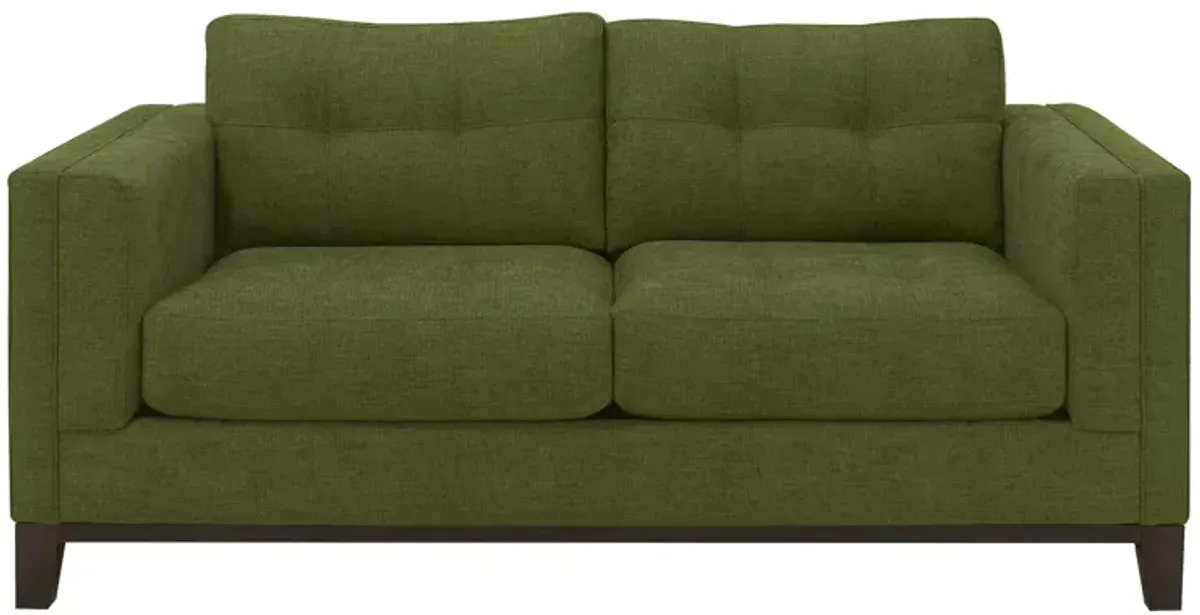 Mirasol Loveseat in Suede so Soft Pine by H.M. Richards