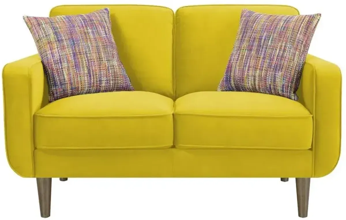 Jax Loveseat in Sunshine by Emerald Home Furnishings