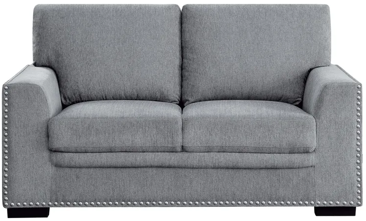 Adelia Loveseat in Dark Gray by Homelegance