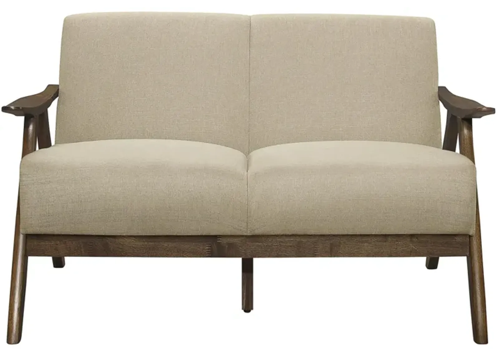 Verona Loveseat in Light Brown by Homelegance