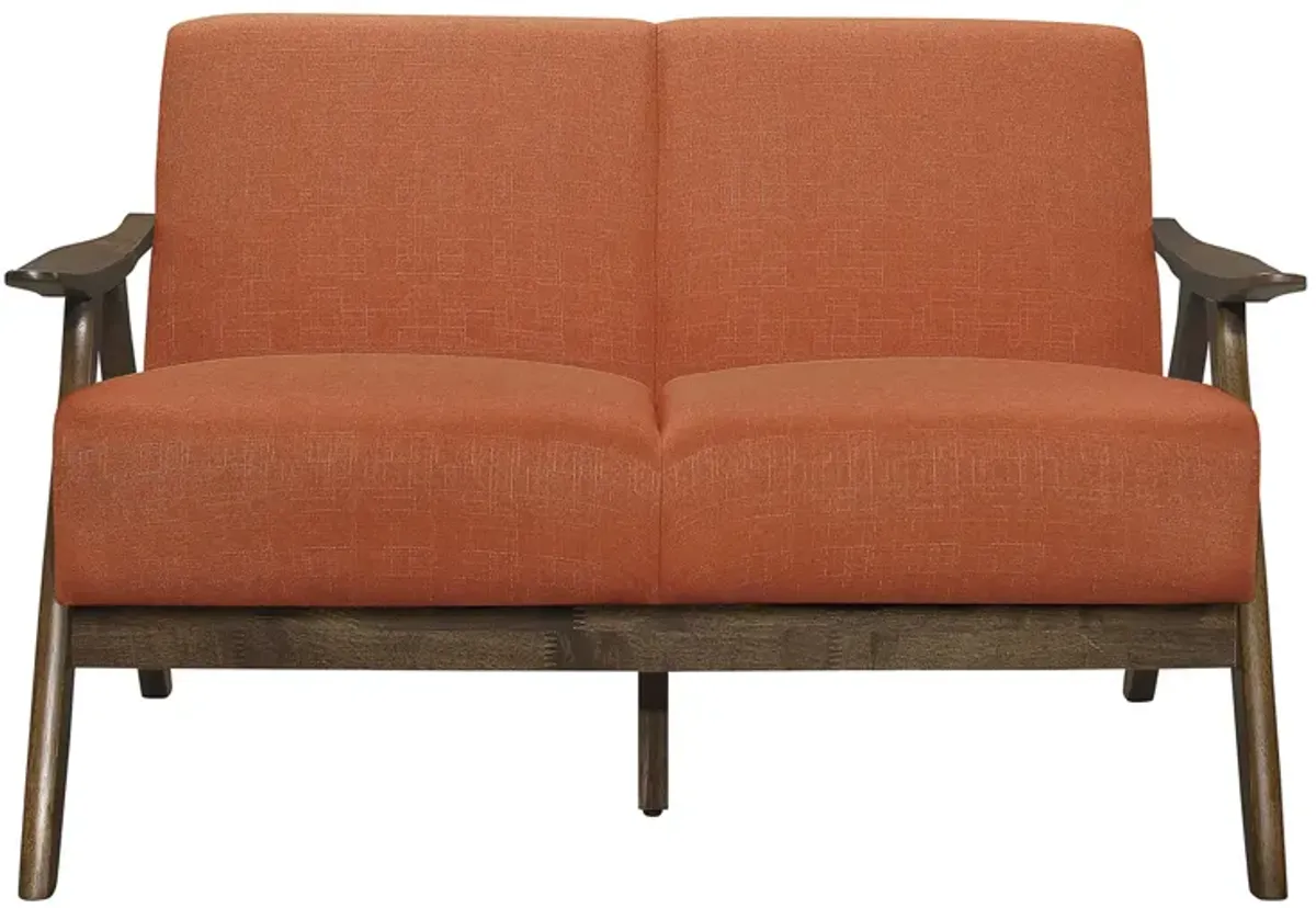 Verona Loveseat in Orange by Homelegance