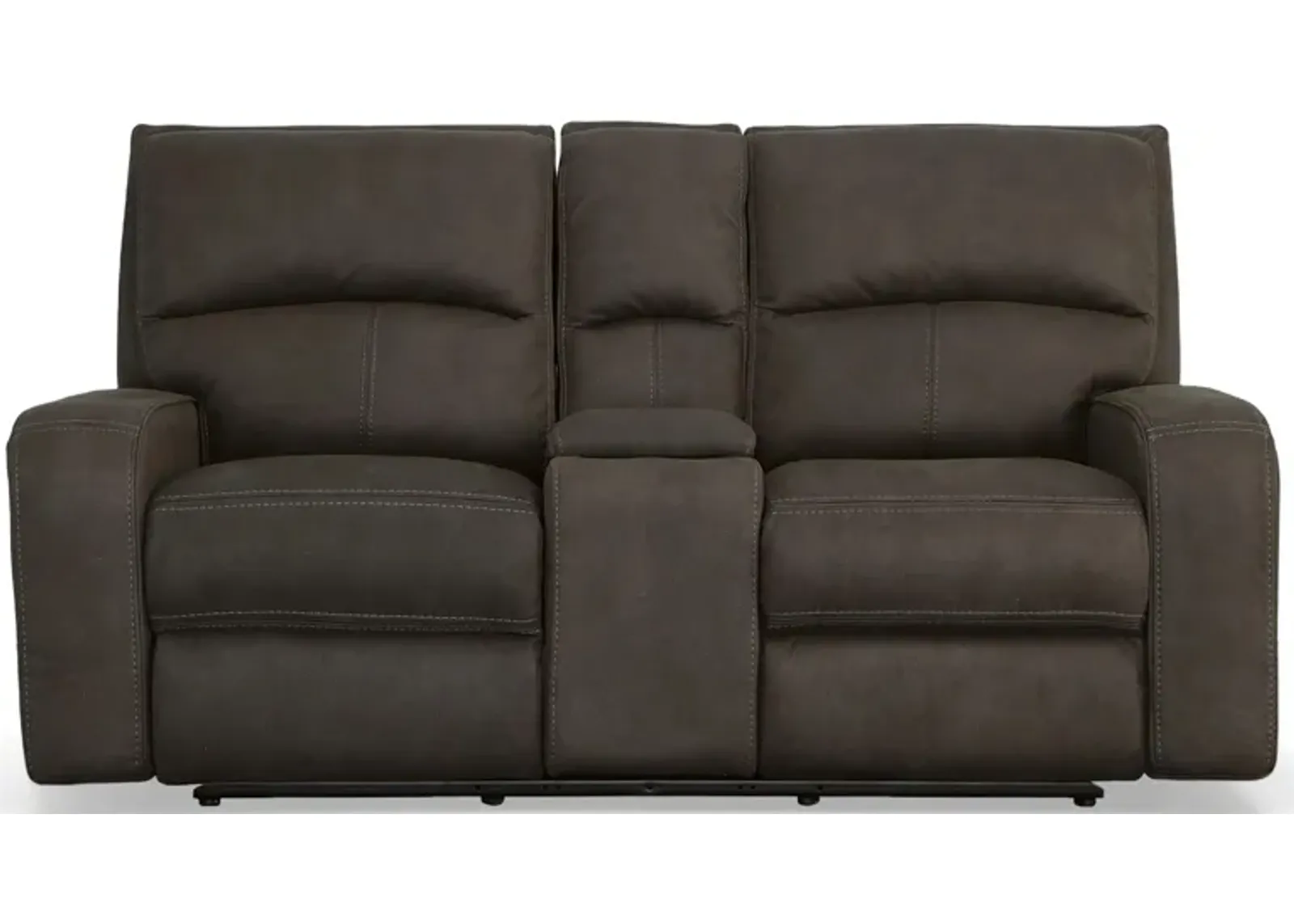 Nirvana Power Reclining Loveseat w/ Console & Power Headrests