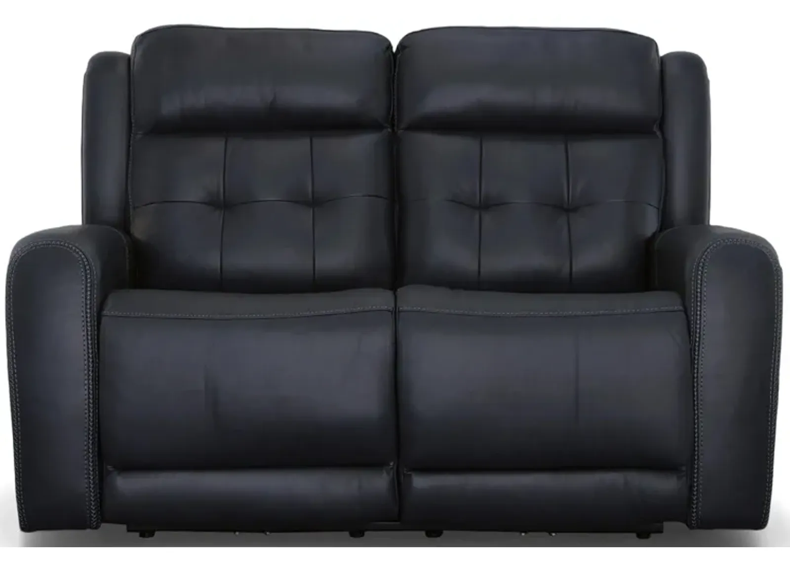 Grant Power Reclining Loveseat w/ Power Headrests in Denim by Flexsteel