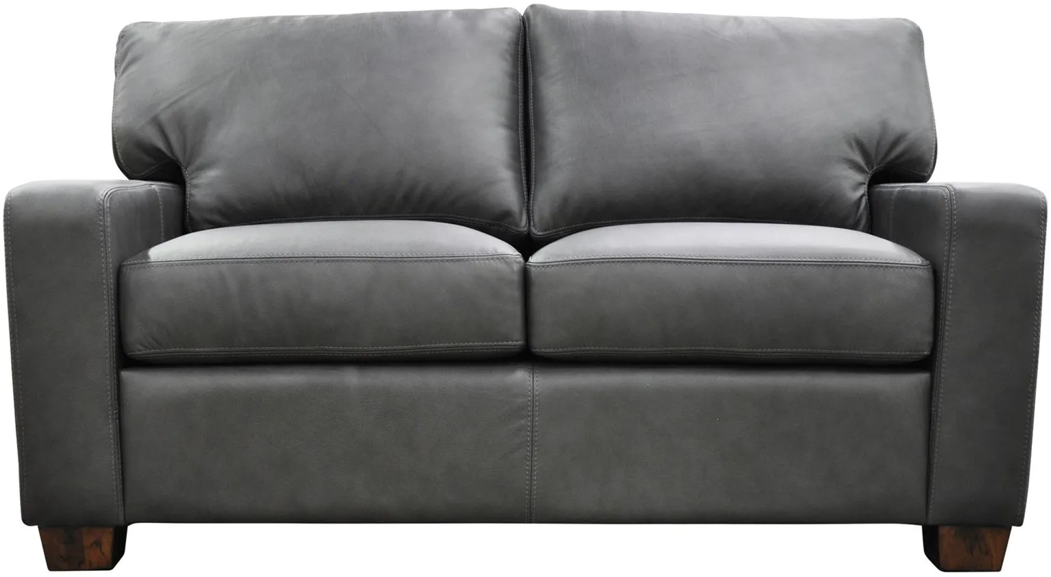 Albany Loveseat in Urban Graphite by Omnia Leather