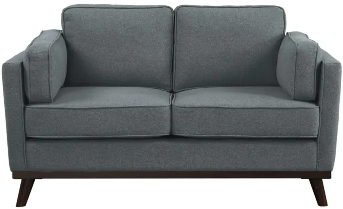 Camilla Loveseat in Dark Gray by Homelegance