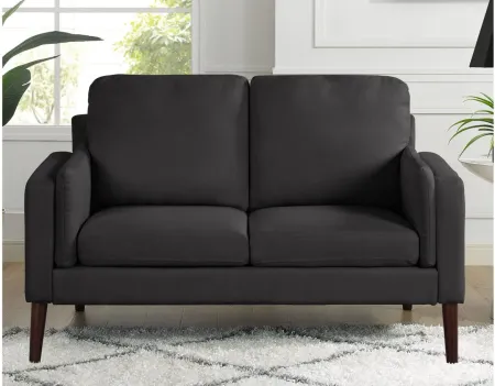 Nashville Loveseat in Black by Lifestyle Solutions
