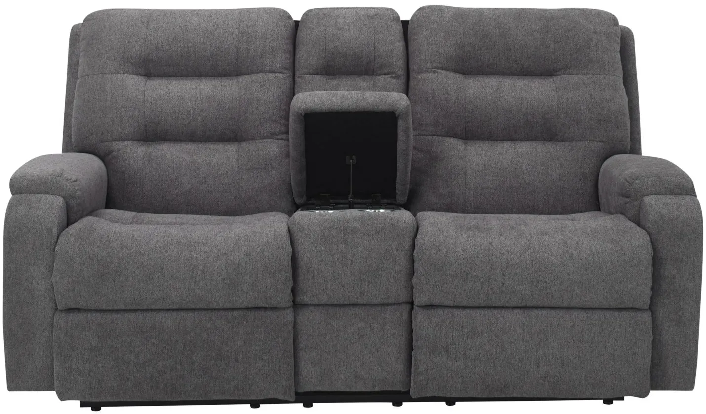 Halenbeck Console Loveseat in Coal by Flexsteel