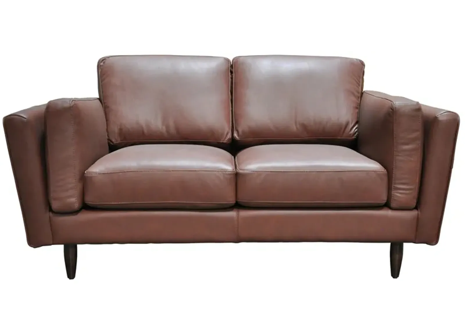 Zander Loveseat in Denver Pecan by Omnia Leather