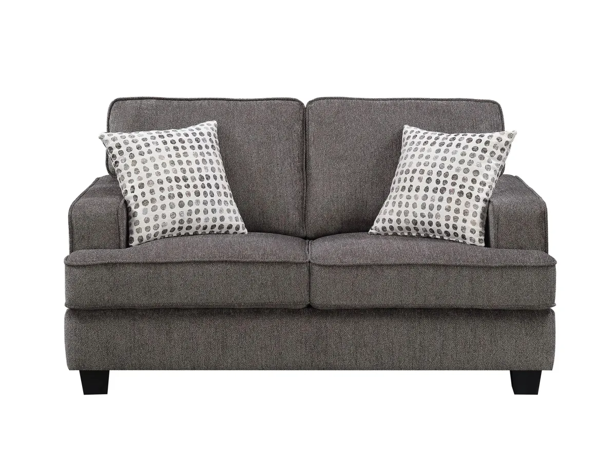 Carser Loveseat in Ink by Emerald Home Furnishings