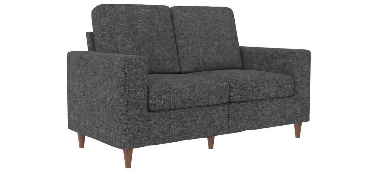 Zion Loveseat in Dark Gray by DOREL HOME FURNISHINGS