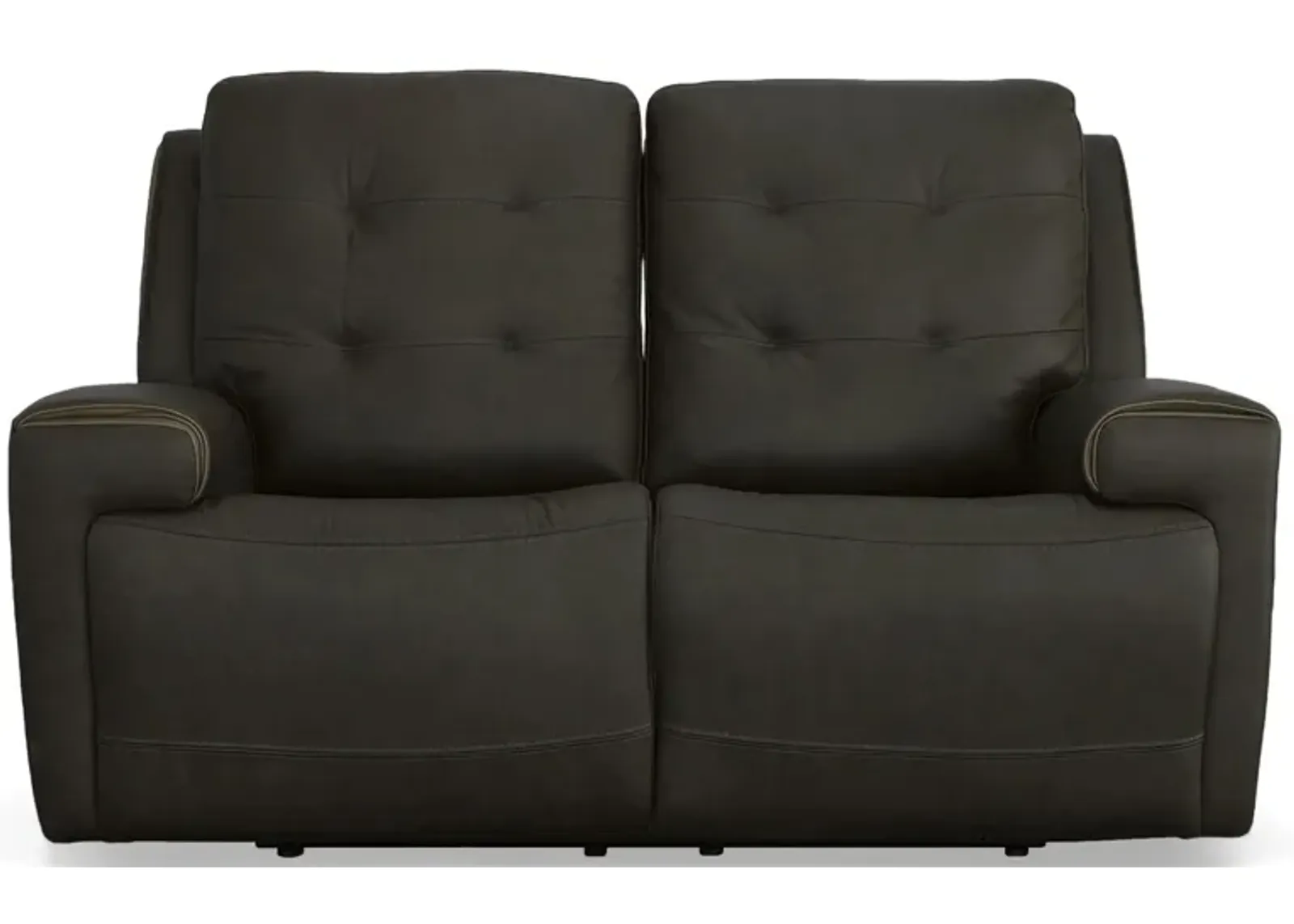 Iris Power Reclining Loveseat w/ Power Headrests in Charcoal by Flexsteel